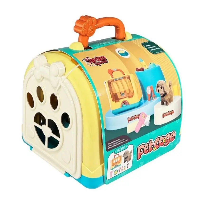 Vardem Taşıma Çantalı Hareketli Pilli Köpek Set1 Pet Shop - 1