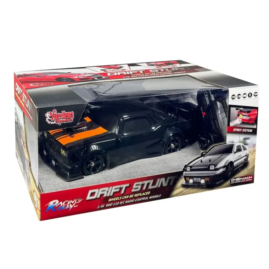 Vardem Uzaktan Kumandalı Full Fonksiyon 2.4G Şarjlı 1:16 4x4 Drift Araba (Işıklı ve Buharlı) - 3