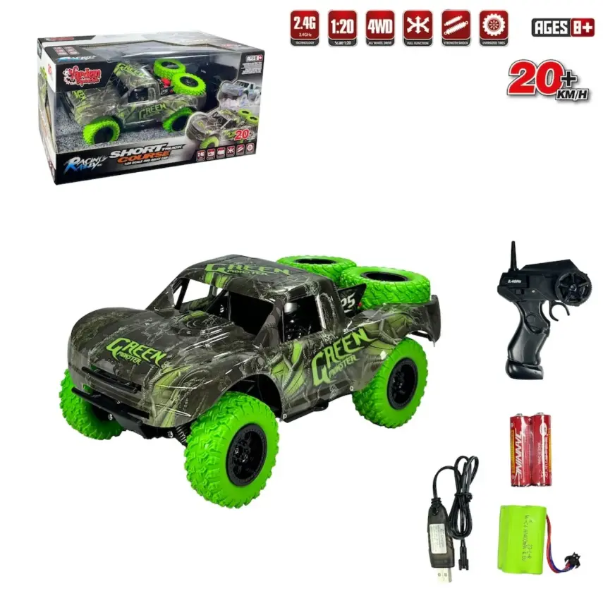 Vardem Uzaktan Kumandalı Full Fonksiyon 2.4G Şarjlı 1:20 Drift Araba - 2