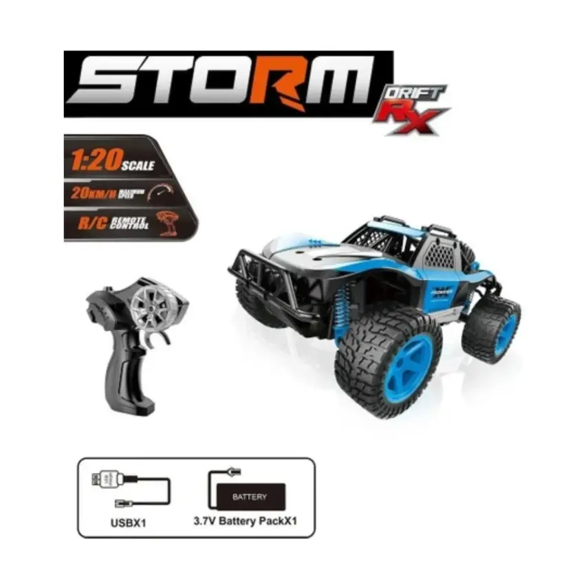 Vardem Uzaktan Kumandalı Full Fonksiyon 2.4Ghz Şarjlı Storm Drift Araba 1:20 - 4