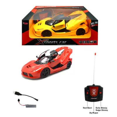 Vardem Uzaktan Kumandalı Full Fonksiyon Şarjlı 1:16 Kapı Ve Bagajı Açılan Araba - 1