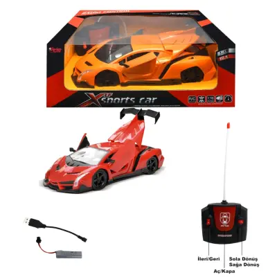 Vardem Uzaktan Kumandalı Full Fonksiyon Şarjlı 1:16 Kapı Ve Bagajı Açılan Araba - 2