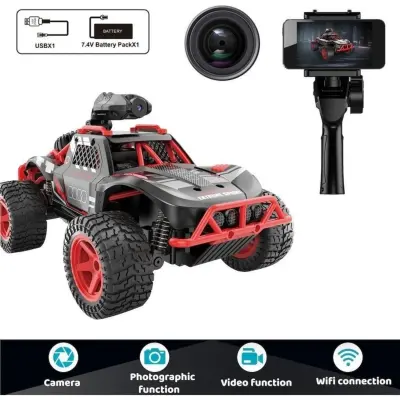 Vardem Uzaktan Kumandalı Full Fonksiyon Şarjlı 2.4G Kameralı Off Road Araba (1)