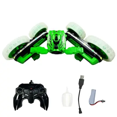 Vardem Uzaktan Kumandalı Full Fonksiyon Şarjlı Işıklı, Buharlı Spin 360 Stunt Araba - 5
