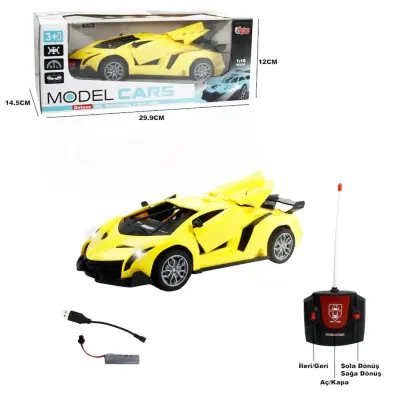 Vardem Uzaktan Kumandalı Full Fonksiyon Şarjlı Kapı Ve Bagajı Açılan Araba 1:18 - 3