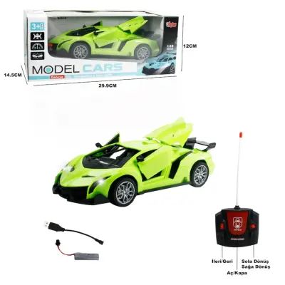 Vardem Uzaktan Kumandalı Full Fonksiyon Şarjlı Kapı Ve Bagajı Açılan Araba 1:18 - 2