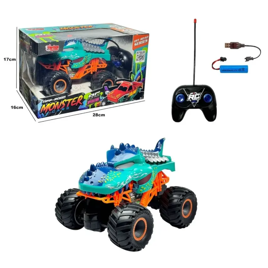 Vardem Uzaktan Kumandalı Full Fonksiyon Şarjlı Monster Canavar Araba - 1