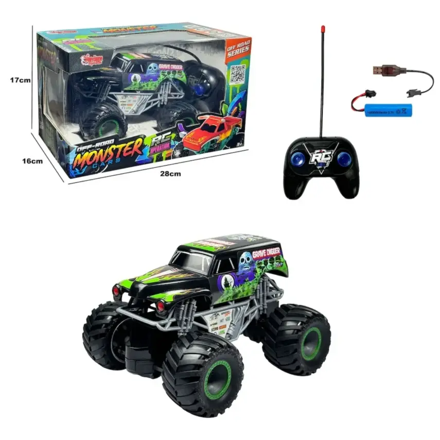Vardem Uzaktan Kumandalı Full Fonksiyon Şarjlı Monster Jeep - 1