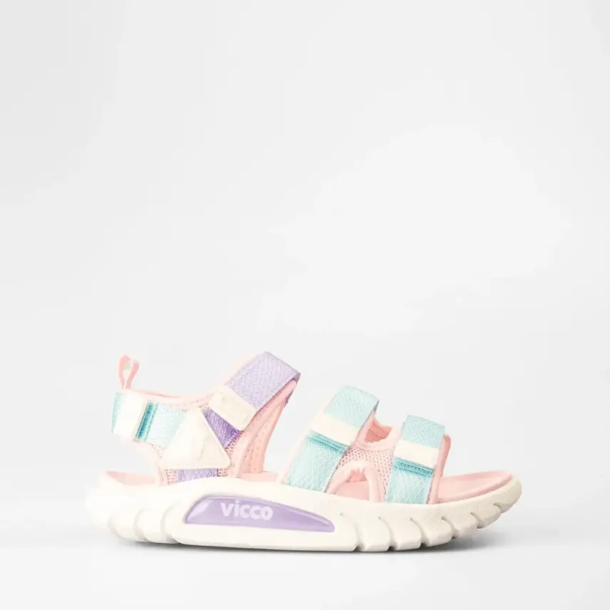 Vicco Cube Kız Çocuk Sandalet Patik Phylon Pudra - 1