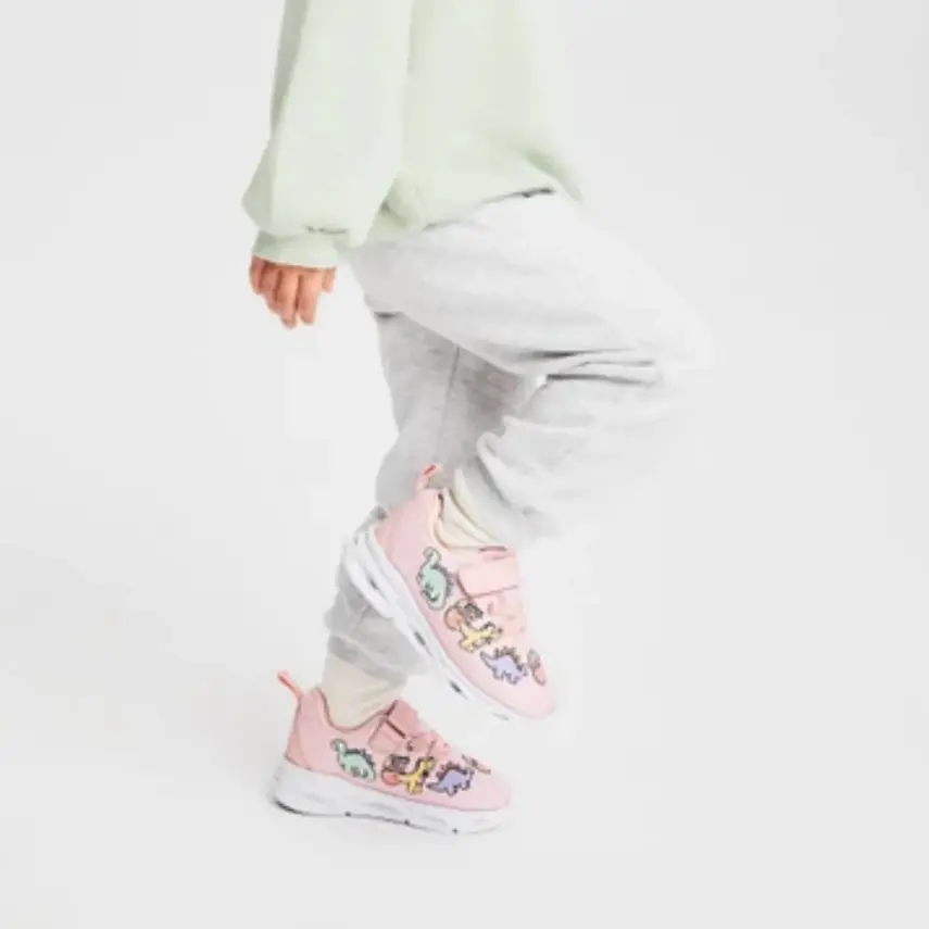 Vicco Dino Ayakkabı Spor Patik Işıklı Phylon Pudra - 2