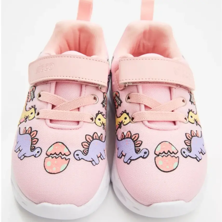 Vicco Dino Ayakkabı Spor Patik Işıklı Phylon Pudra - 4