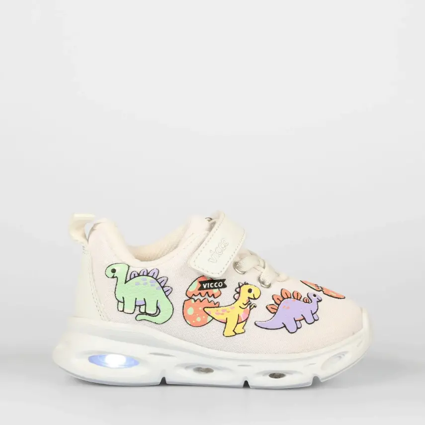 Vicco Dino Erkek Bebek Spor Ayakkabı Işıklı Phylon Beyaz - 8