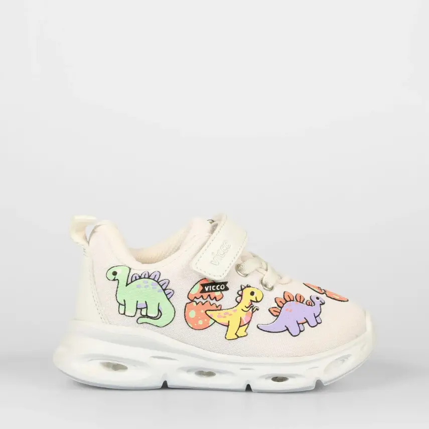 Vicco Dino Erkek Bebek Spor Ayakkabı Işıklı Phylon Beyaz - 9