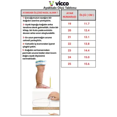 Vicco Heika Kız  Spor Ayakkabı Pudra - 4