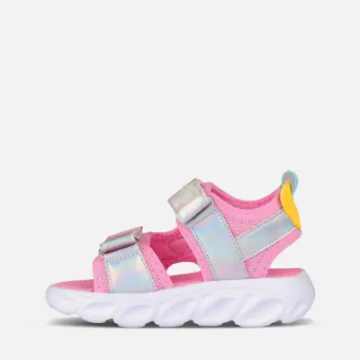 Vicco Hilda Kız Bebek Işıklı Sandalet Phylon Pembe (1)