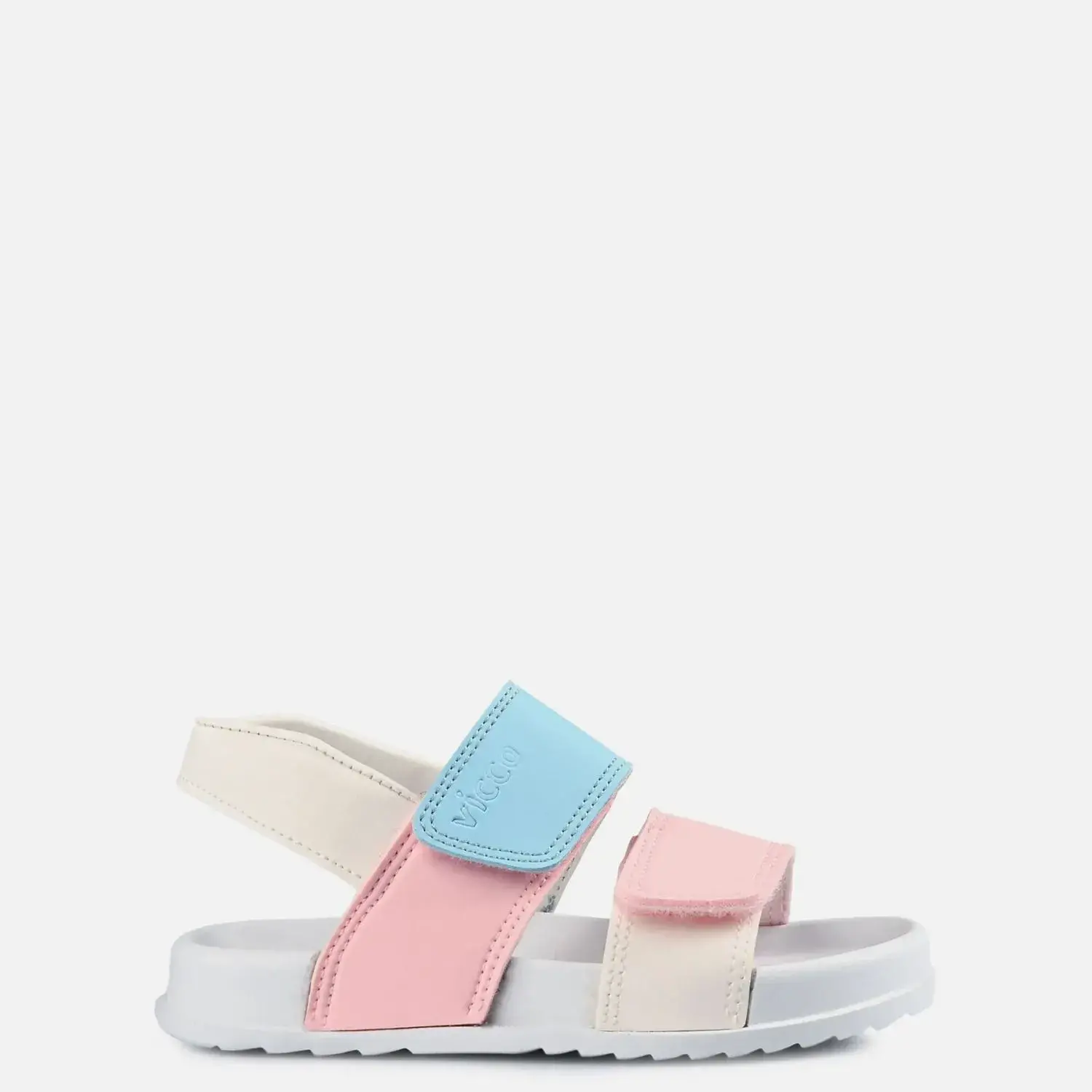 Vicco Krixi Kız Bebek Patik Sandalet Phylon Beyaz - Pembe