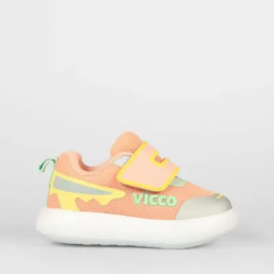Vicco Melodic Kız Bebek Ayakkabı Spor Işıklı Phylon Pudra - 11