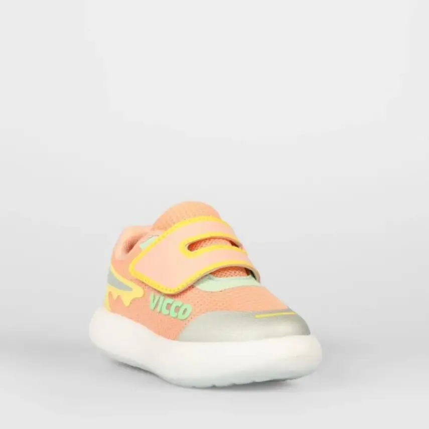 Vicco Melodic Kız Bebek Ayakkabı Spor Işıklı Phylon Pudra - 9