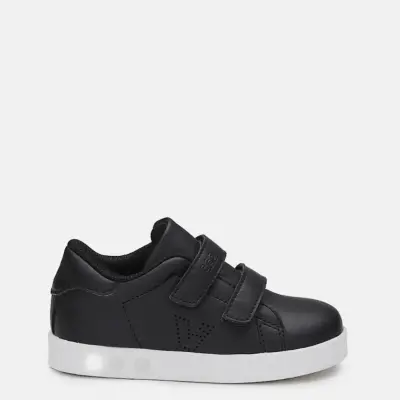 Vicco Oyo Işıklı Bebek Spor Ayakkabı Siyah - Beyaz Unisex - 10