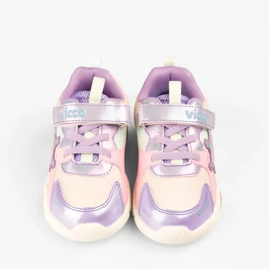 Vicco Queen Kız Çocuk Ayakkabı Spor Patik Işıklı Phylon Lila - 2