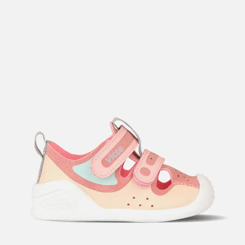 Vicco Riga Kız Bebek Ayakkabı İlk Adım Pudra - 1