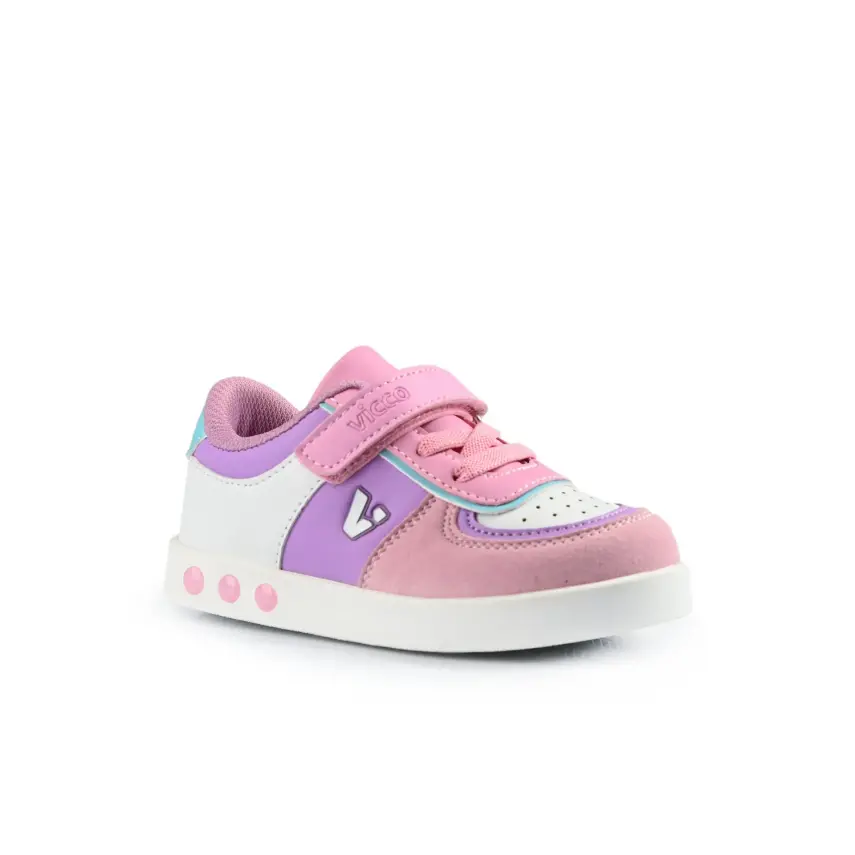 Vicco Sam Çocuk Ayakkabısı Spor Işıklı Pembe - 1