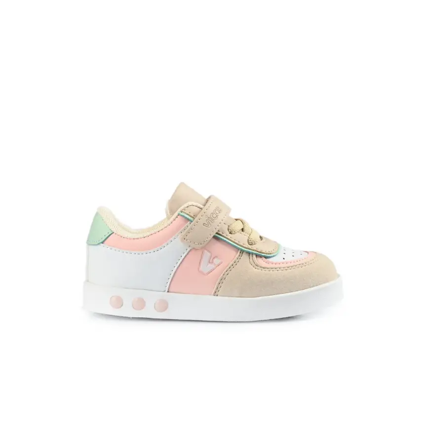 Vicco Sam Çocuk Ayakkabısı Spor Işıklı Pudra - 6