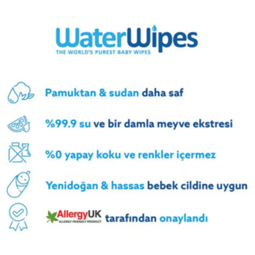 WaterWipes Bio Islak Mendil 4x60lı - 15