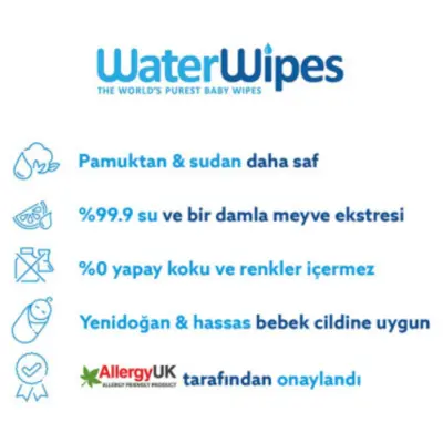 WaterWipes Bio Islak Mendil 4x60lı - 6