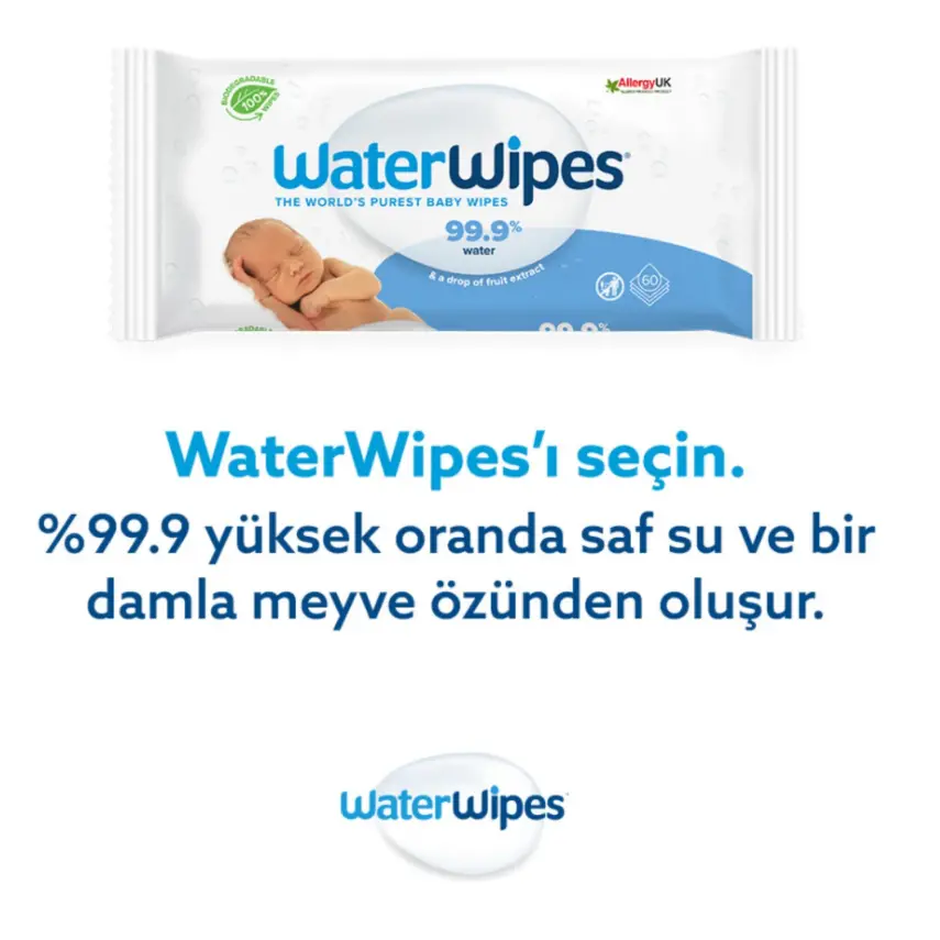 WaterWipes Bio Islak Mendil 4x60lı - 9