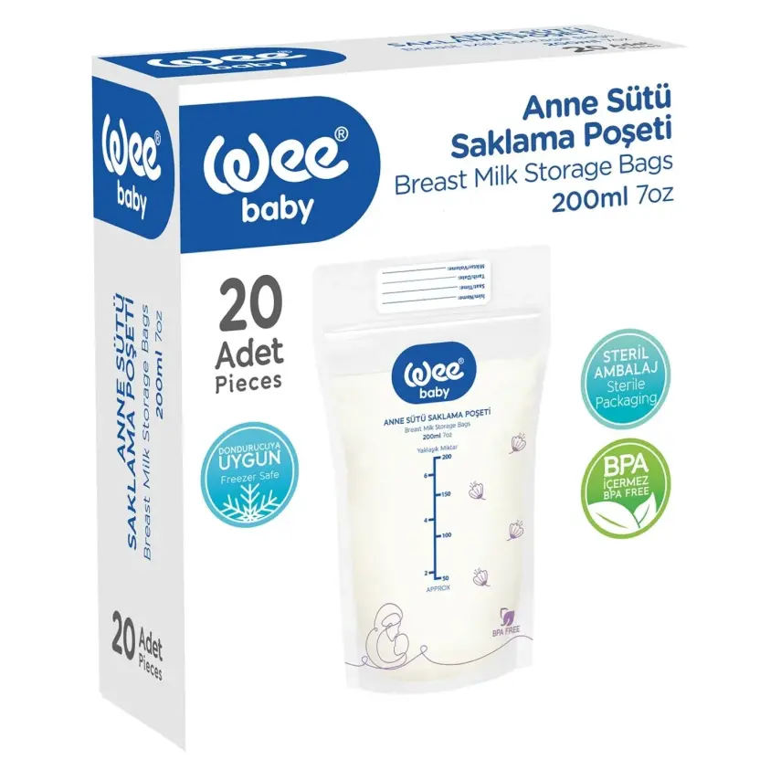 Wee Baby Anne Sütü Saklama Poşeti 20li - 5