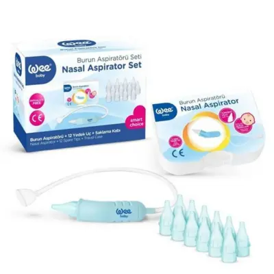 Wee Baby Burun Aspiratörü Seti (Burun Aspiratörü+10 Yedek Uç) (1)
