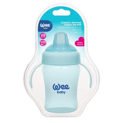 Wee Baby Colorful Akıtmaz PP Alıştırma Bardağı 240 ml - 4