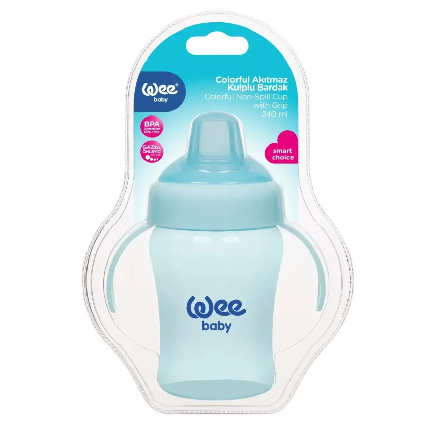 Wee Baby Colorful Akıtmaz PP Alıştırma Bardağı 240 ml - 4