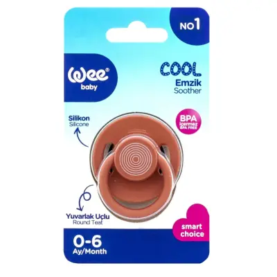 Wee Baby Cool Yuvarlak Uçlu Silikon Emzik No:1 0-6 Ay - 4