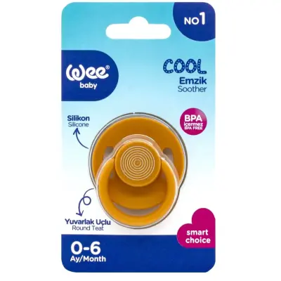 Wee Baby Cool Yuvarlak Uçlu Silikon Emzik No:1 0-6 Ay - 5