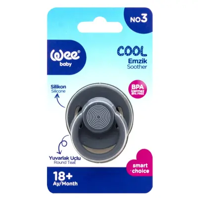 Wee Baby Cool Yuvarlak Uçlu Silikon Emzik No:3 18+ Ay - 2