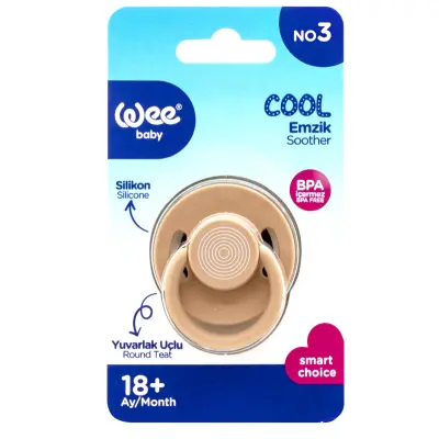 Wee Baby Cool Yuvarlak Uçlu Silikon Emzik No:3 18+ Ay - 9