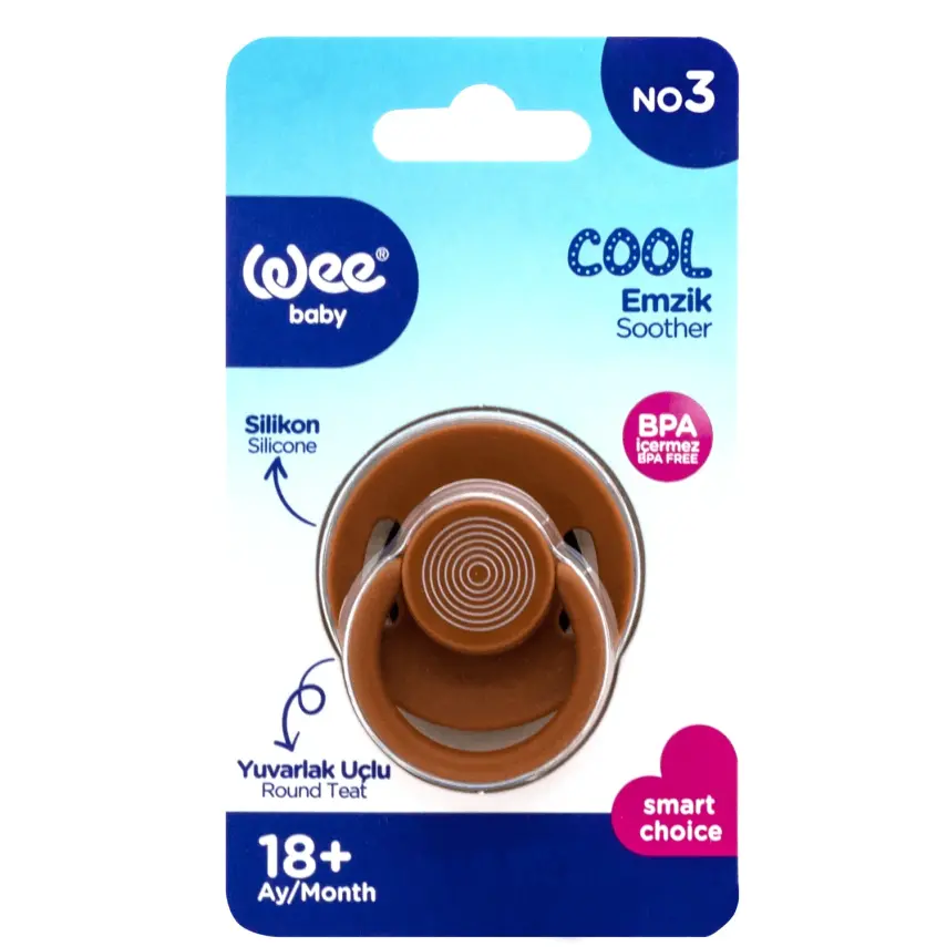 Wee Baby Cool Yuvarlak Uçlu Silikon Emzik No:3 18+ Ay - 6