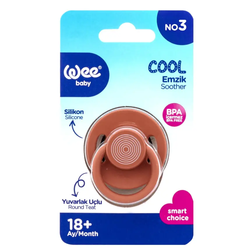 Wee Baby Cool Yuvarlak Uçlu Silikon Emzik No:3 18+ Ay - 3