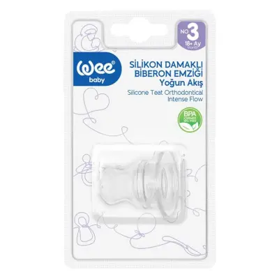 Wee Baby Damaklı Silikon Biberon Emziği 18+ Ay - 2