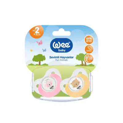 Wee Baby Emzik 2li Sevimli Hayvanlar No:2 - 6