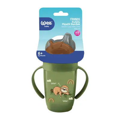 Wee Baby Friends Kulplu Pipetli Bardak 265 ml - 4