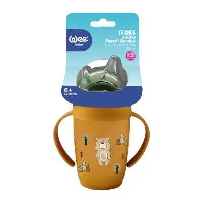 Wee Baby Friends Kulplu Pipetli Bardak 265 ml - 9