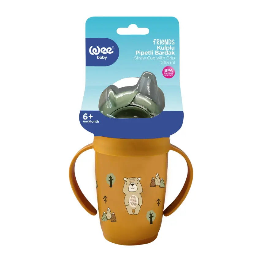 Wee Baby Friends Kulplu Pipetli Bardak 265 ml - 9