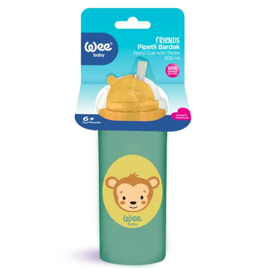 Wee Baby Friends Pipetli Bardak 300 ml - 1