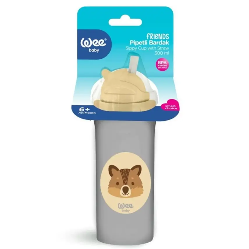 Wee Baby Friends Pipetli Bardak 300 ml - 7