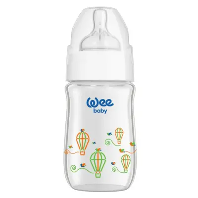 Wee Baby Klasik Plus Geniş Ağızlı Isıya Dayanıklı Cam Biberon 180 ml - 2