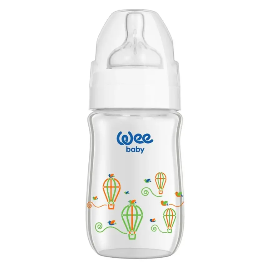 Wee Baby Klasik Plus Geniş Ağızlı Isıya Dayanıklı Cam Biberon 180 ml - 2