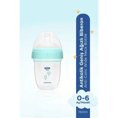 Wee Baby Nanninom Antikolik Geniş Ağızlı Biberon 150ml (1)